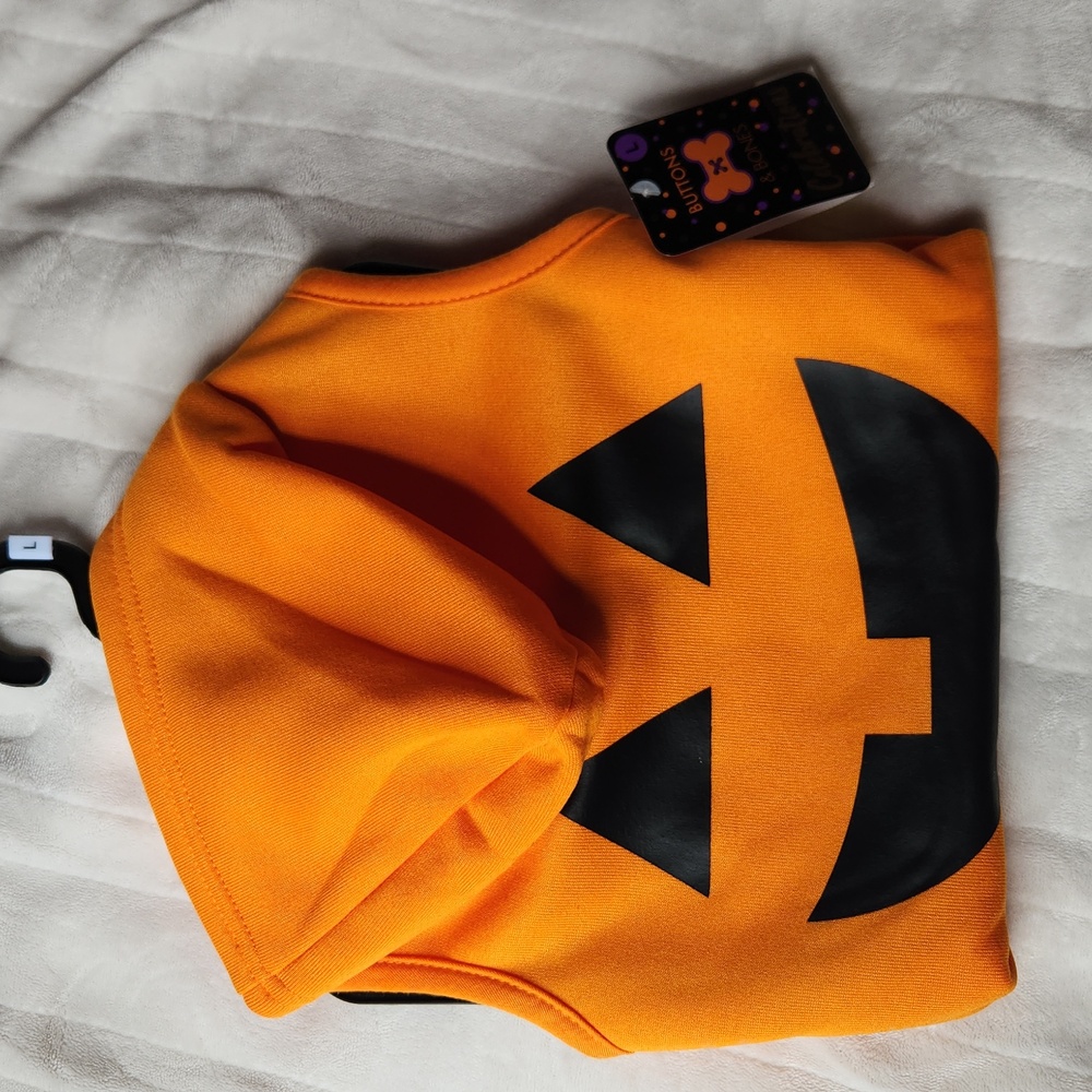 BARK Halloween, Pumpkin sweater Sz L, Bat Toys, Dog Squeaky and Fetch Toys - Picture 2 of 5